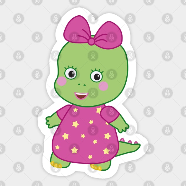 Daisy Dinosaur - Cute little dinosaur Sticker by Dinos Friends